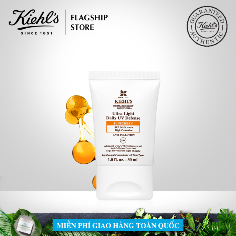 Kem Chống Nắng Hằng Ngày Kiehls Ultra Light Daily UV Defense SPF 50 PA++++ Anti-pollution 30ML