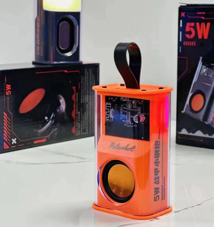 (RẺ VÔ ĐỊCH) Loa Bluetooth Peterhot 5W Trong Suốt MẪU MỚI 2023
