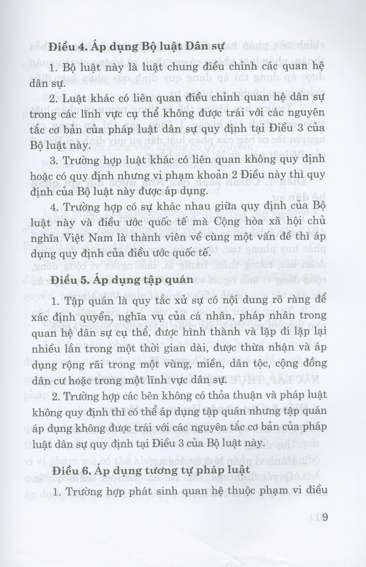 Bộ Luật Dân Sự (Hiện Hành)