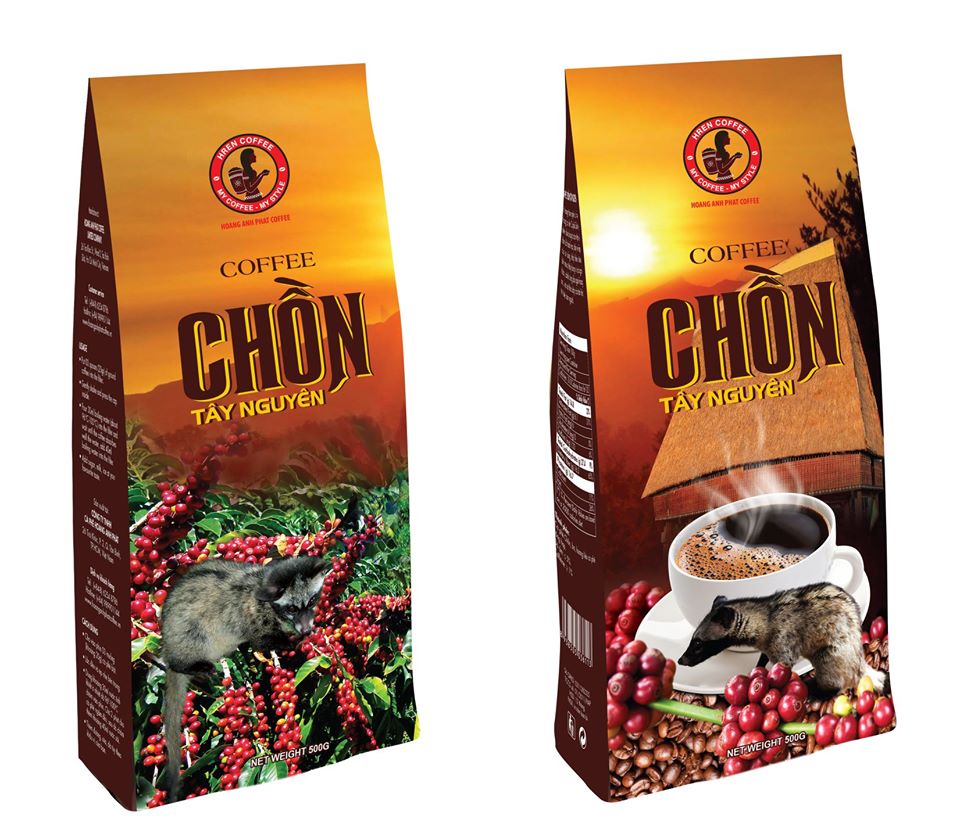 Combo 2 bịch Cà phê Chồn tây Nguyên( 1kg)
