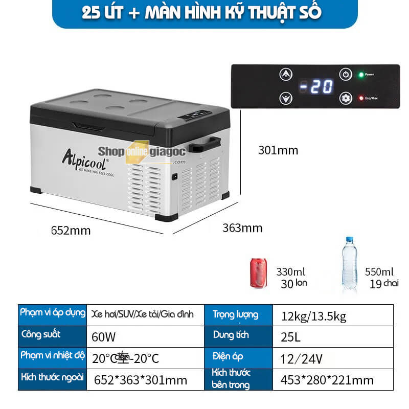 Tủ Lạnh Ô Tô Alpicool  25L - 30L - 40L - 75L