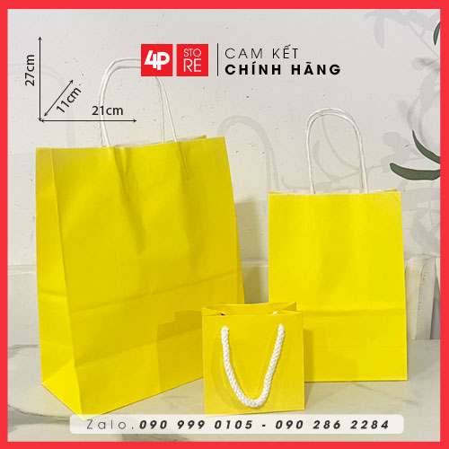01 TÚI KRAFT VÀNG KRAFT 120GSM - NHIỀU SIZE
