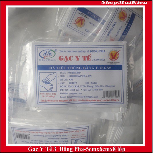 (Hộp 100 miếng) Gạc Y tế Đông Fa