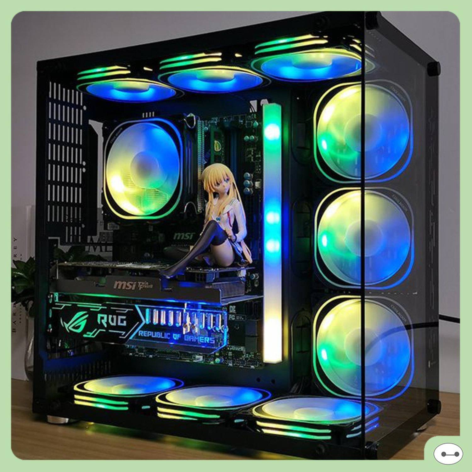 QUẠT LED FAN LED CASE COOLMOON U1 LED RGB 12CM