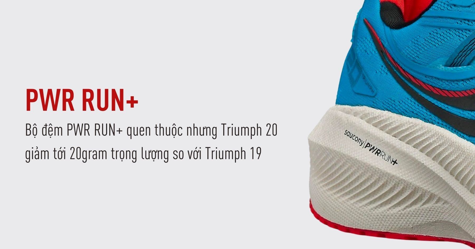 [Check code QR chính hãng ] Giày Chạy Bộ Nam Saucony Triumph 20