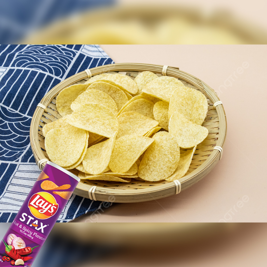 Snack Khoai Tây Lay's STAX lon 105g nhiều vị