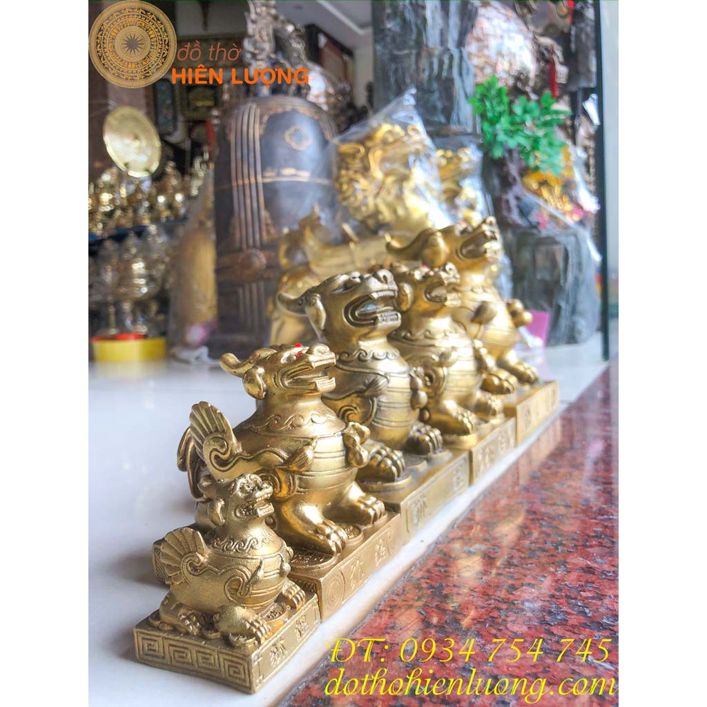 Tỳ Hưu Ngồi Bệ Bằng Đồng Để Két, Bàn Thờ Thần Tài Đủ Các Cỡ