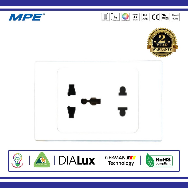 Ổ cắm đa năng kết hợp ổ cắm đơn 16a a20 plus mpe