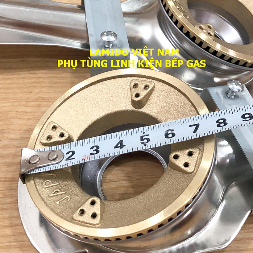 COMBO 2 Cái Điếu inox + Đầu Đốt sen chia lửa bếp gas chén đồng  - [ HỎA TỐC ] [LINH KIỆN] - ( Kèm Bass gắn + Vít)