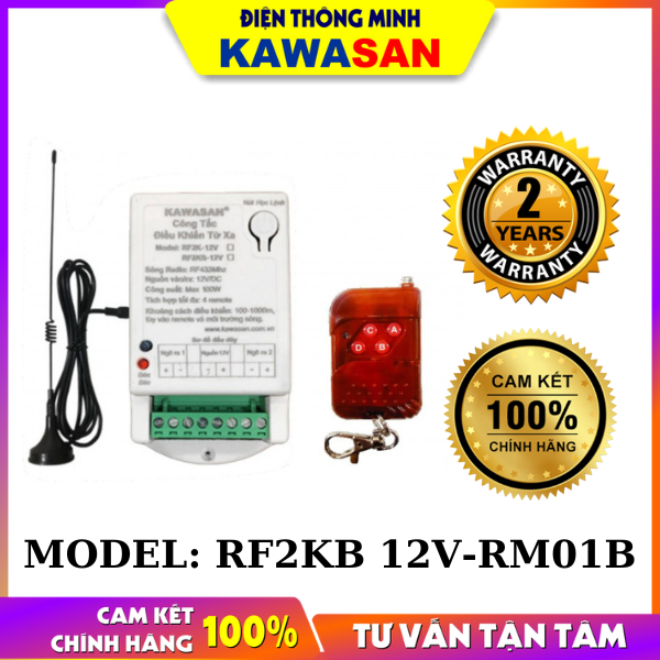 CÔNG TẮC ĐIỀU KHIỂN TỪ XA - 2 KÊNH-RF2KB