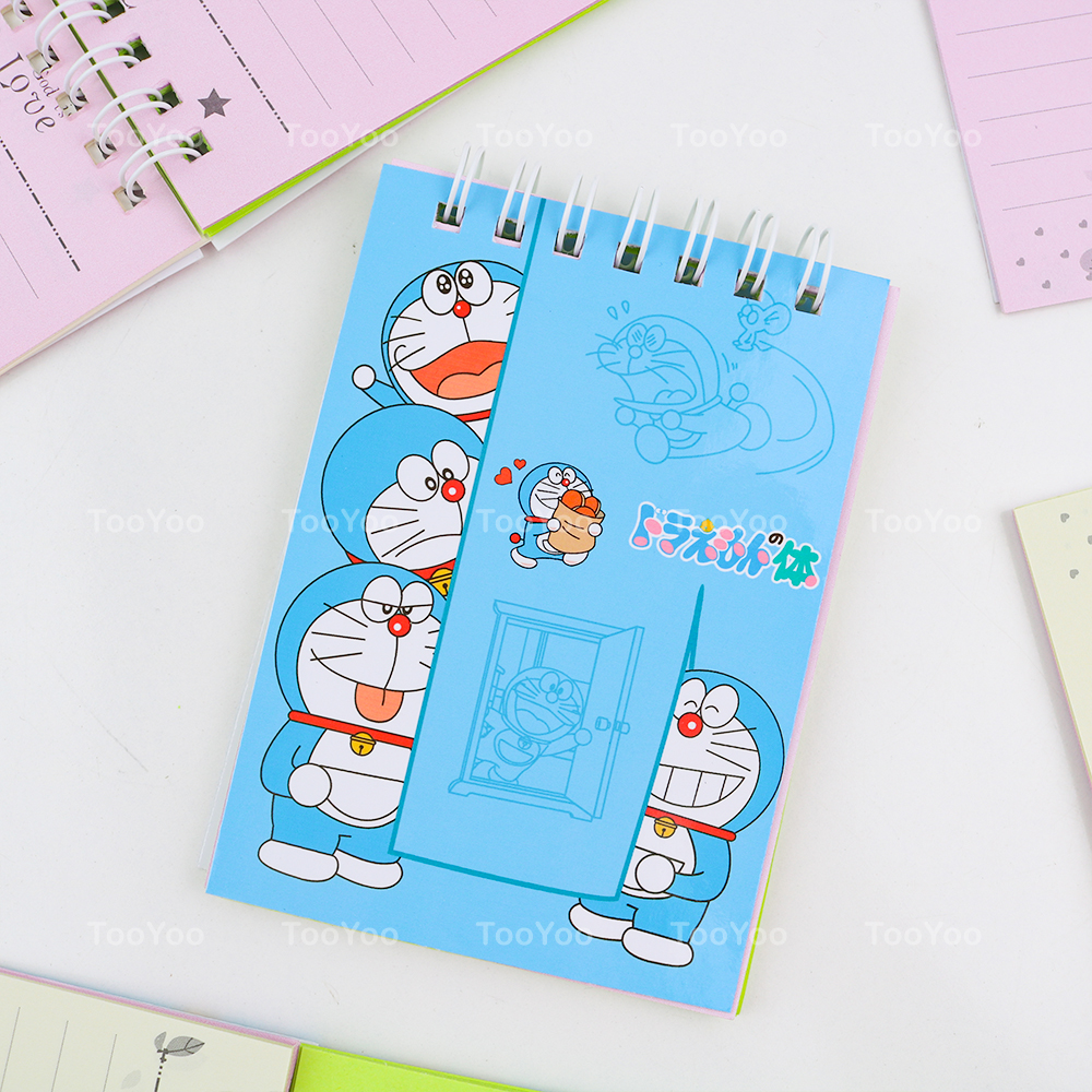 Sổ tay lò xo doremon 7.2 x 10.2cm dễ thương cute tooyoo bk00242
