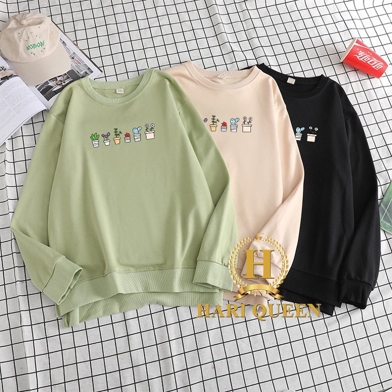 Áo thun bo gấu 6 chậu cây HARI0121