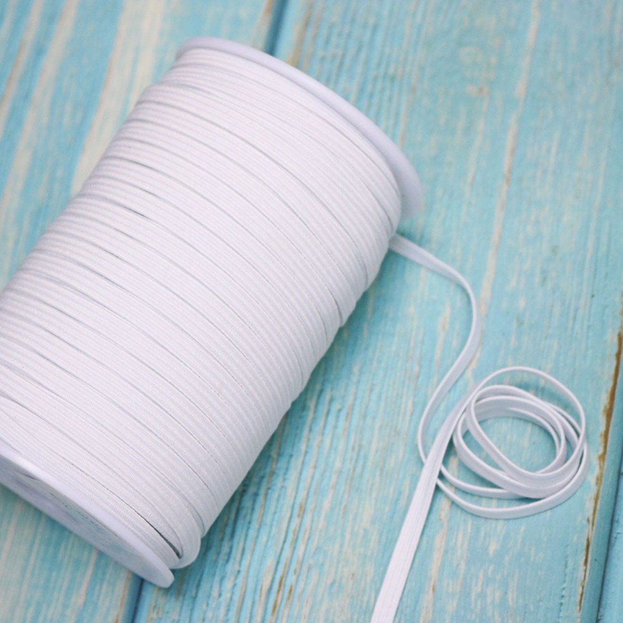 White elastic hem sewing, hair band