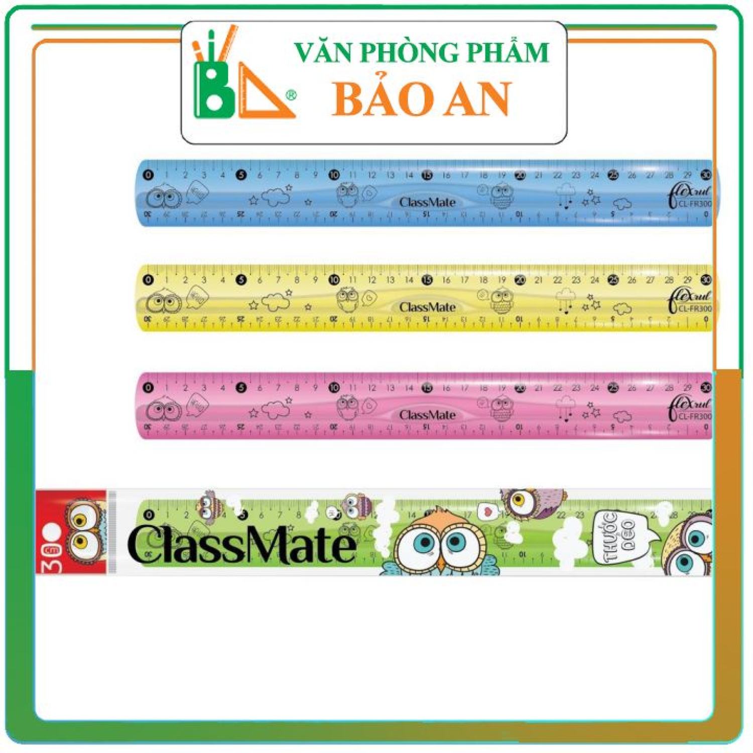 Thước dẻo classmate 15cm cl-fr300