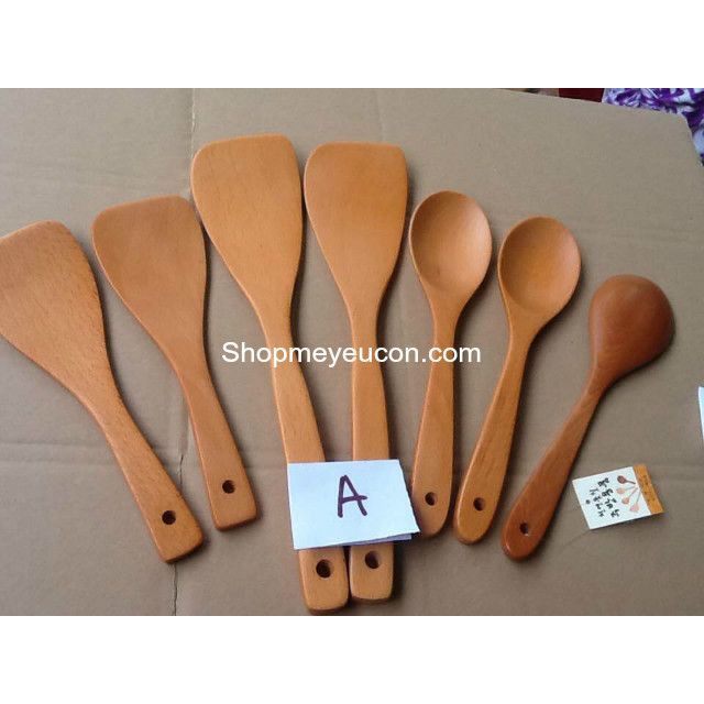 Xẻng Gỗ Dài Đảo Thức Ăn