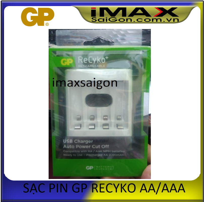 BỘ SẠC PIN GP RECYKO AA/AAA