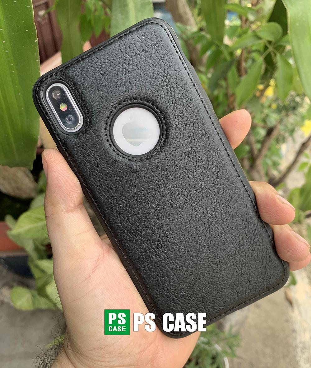 (Màu đen) Ốp lưng da iPhone XS MAX - IP XS MAX - PS CASE phân phối