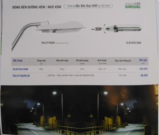 Bộ chao và đèn LEd Roman 30W cho ngõ, hẻm