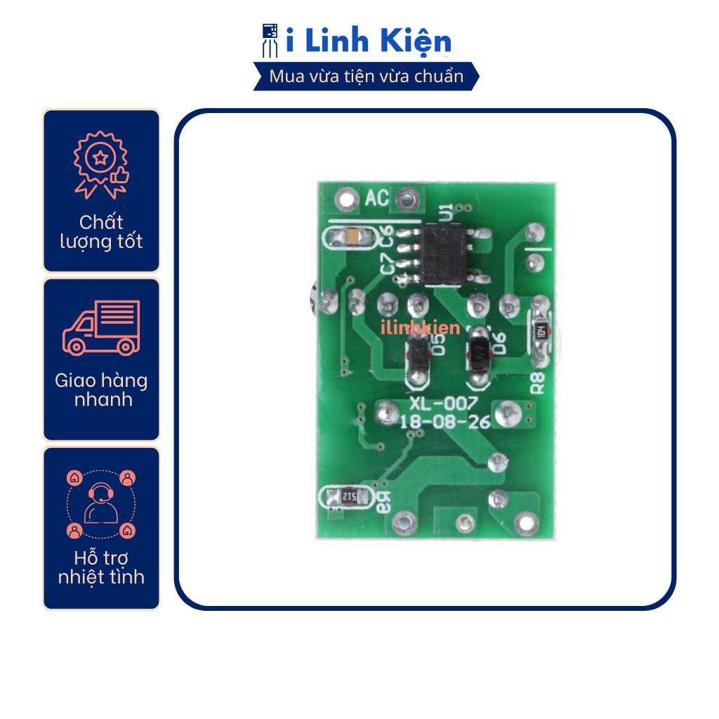 Mạch nguồn xung mini 12V 400mA