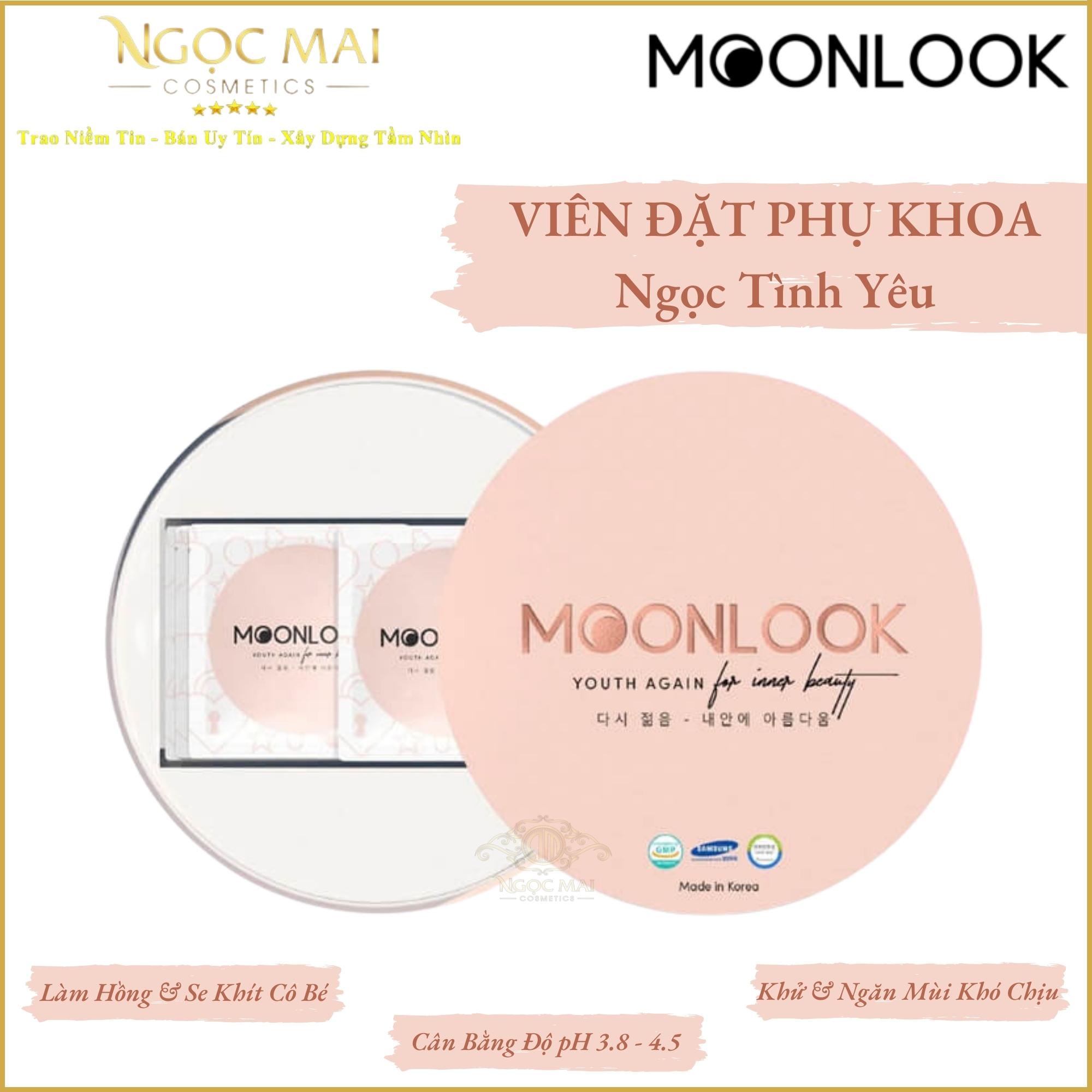 Viên đặt phụ khoa moonlook hàn quốc chính hãng, ngọc tình yêu, se khít, làm hồng cô bé