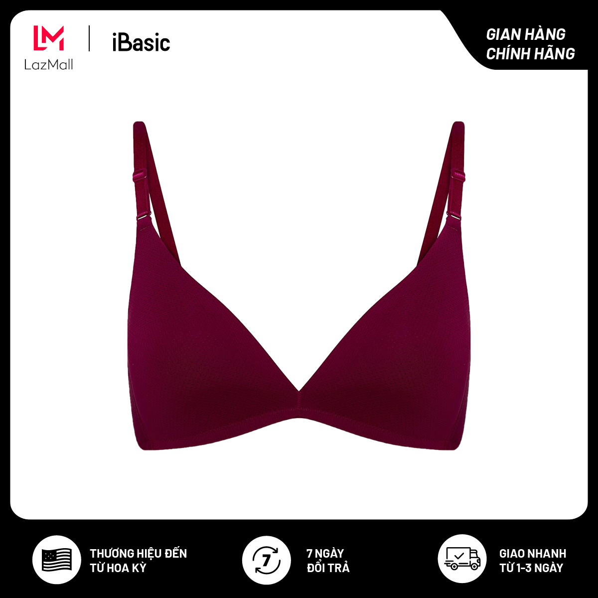 Áo ngực nữ không gọng mút mỏng iBasic BRAW086