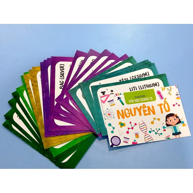 Flash card Nguyên tố Hóa học - Tổng Hợp Kiến Thức Hóa Học - Á Châu Books - Hình ảnh 6