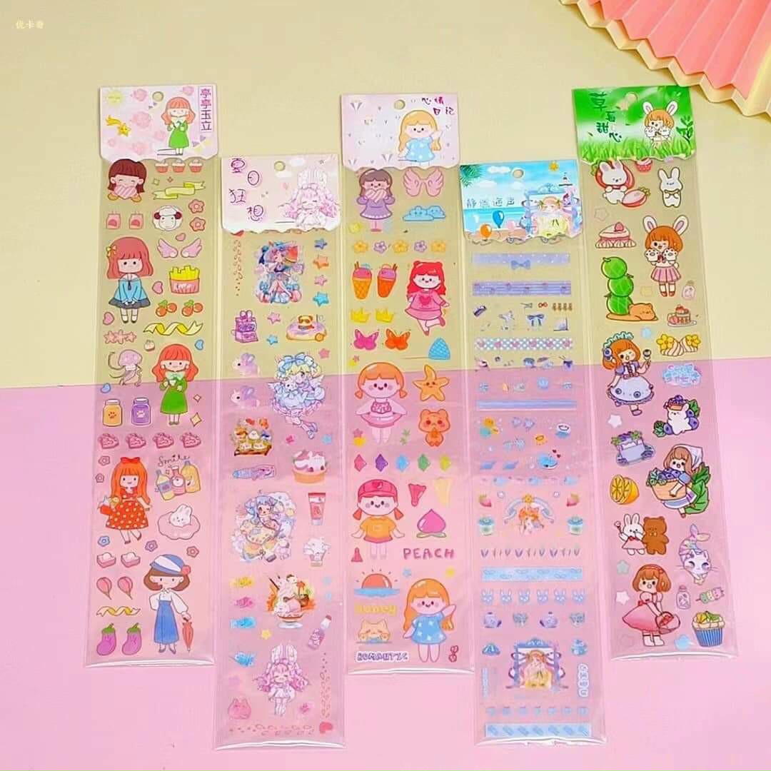 Sticker dán Dây chữ nhật khổ dài