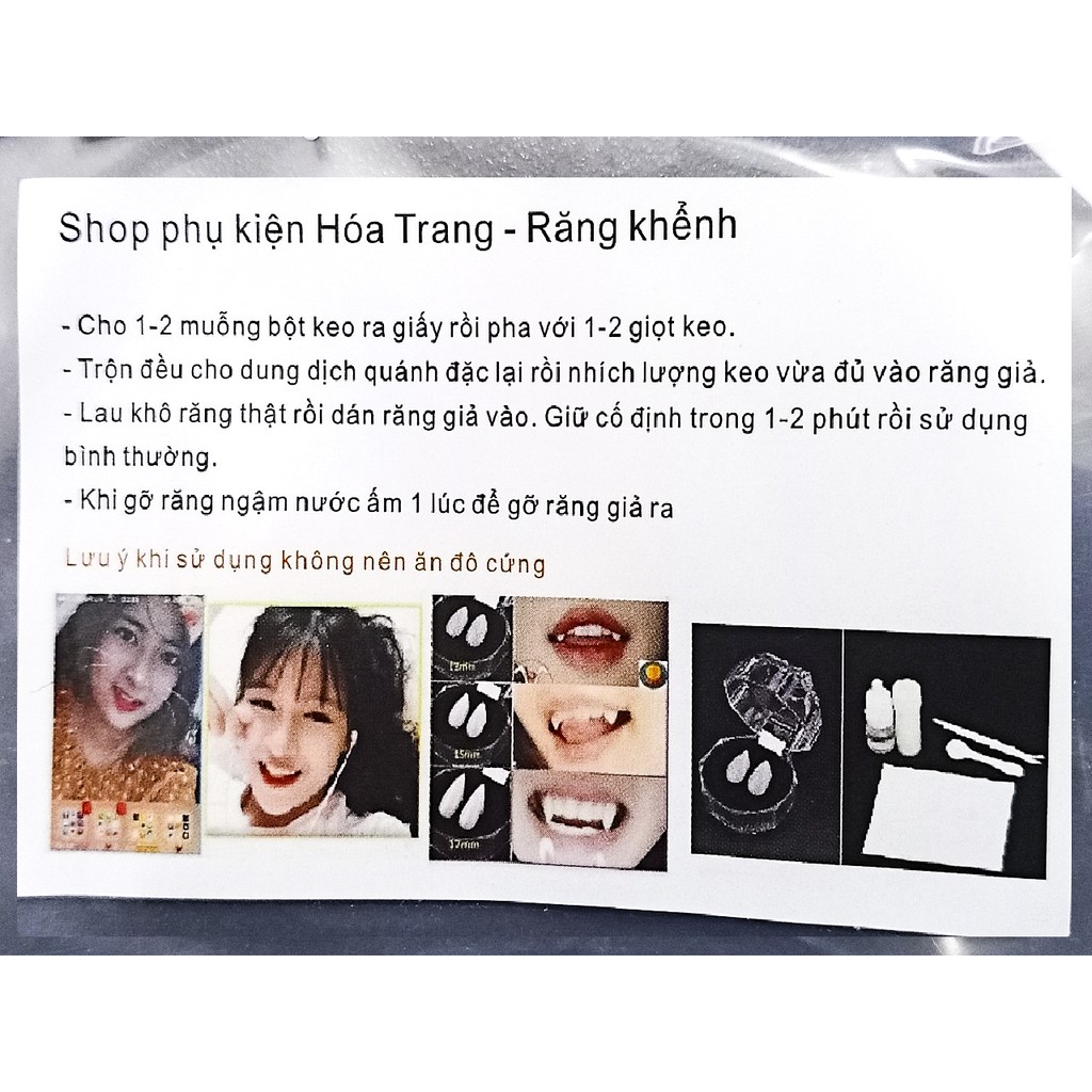 (HÀNG VIỆT NAM)-KEO DÁN RĂNG GIẢ RĂNG NANH RĂNG KHỂNH