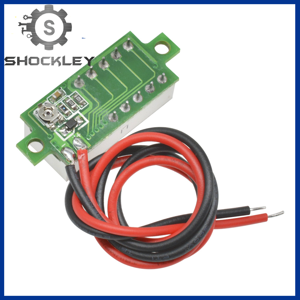 Shockley, Thiết Bị Kiểm Tra Điện Áp  Vôn Kế DC Kỹ Thuật Số Mini DC 3.7~30V Với Màn Hình LED 0.28 Inch