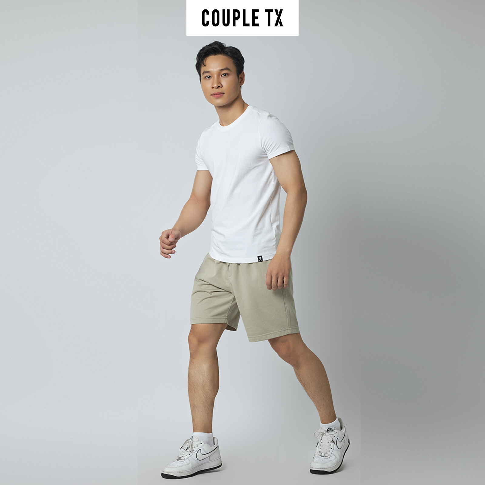 Quần Short Nam COUPLE TX -  Quần Short Thun Basic MSR 1040