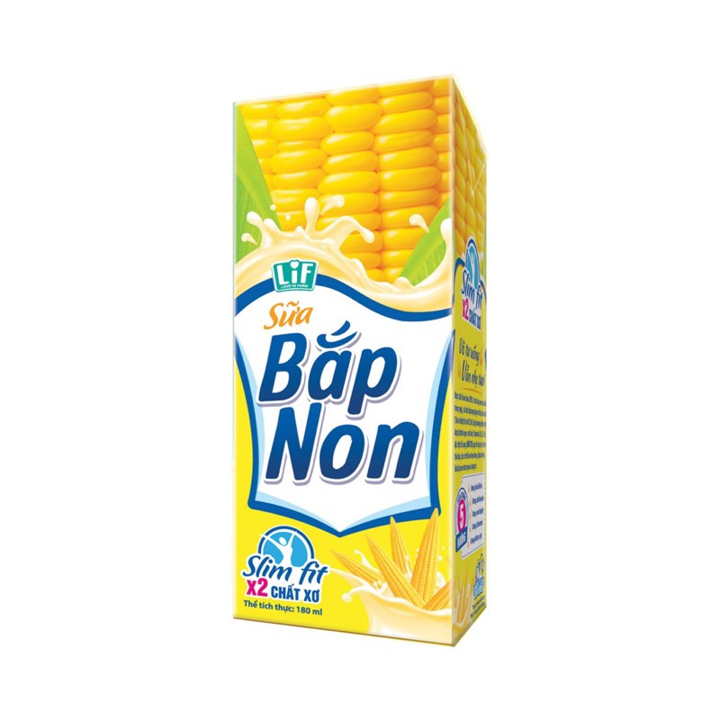 THÙNG 24 HỘP SỮA BẮP NON LIF 180ML
