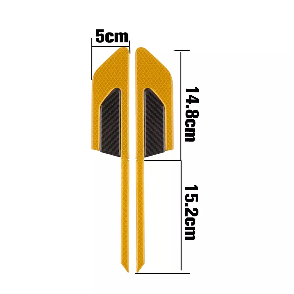 [HCM]Bộ 2 mang cá phản quang dán sườn xe ô tô MC028 (xanh dương)
