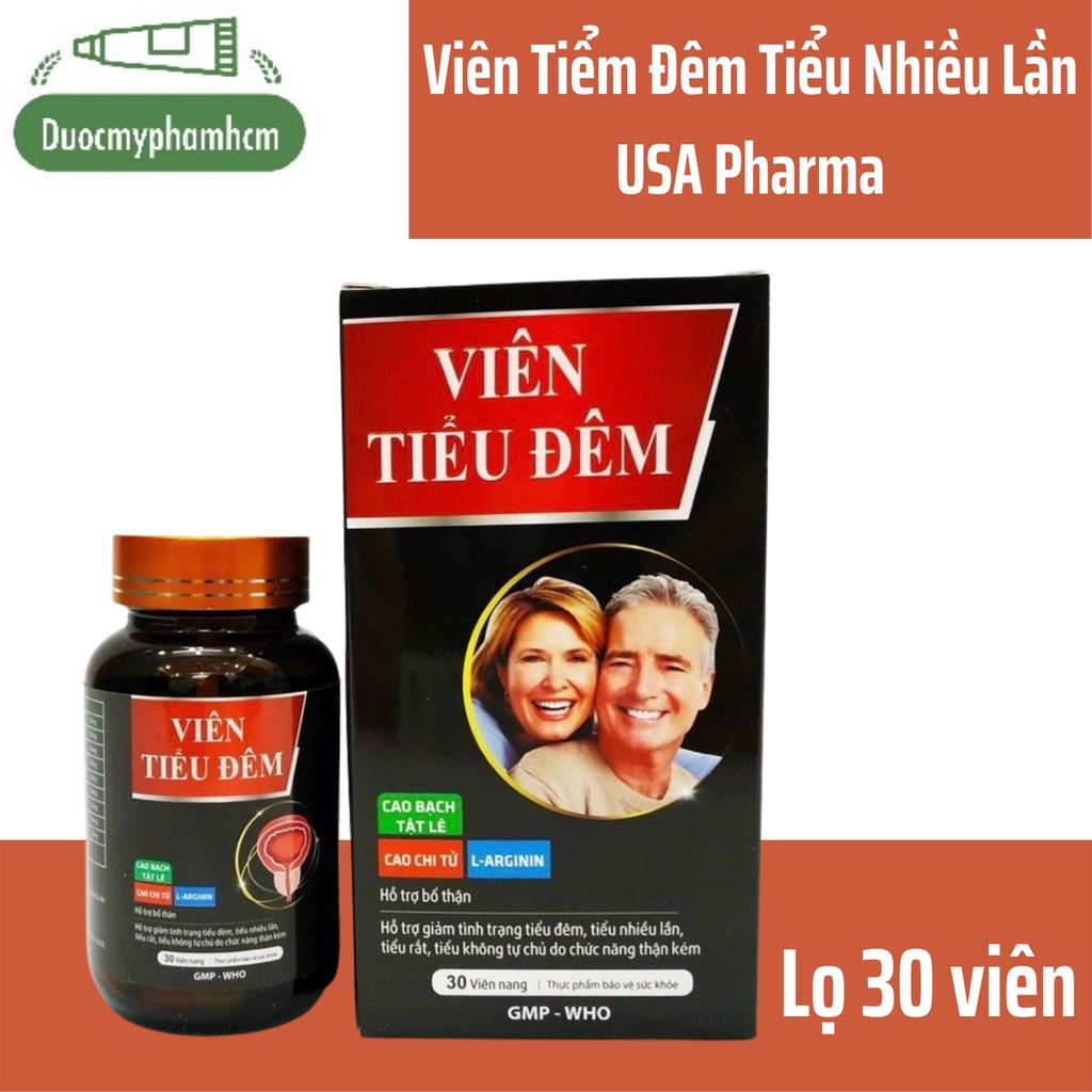 Viên tiểu đêm ngừa tiểu đêm, tiểu không tự chủ, tiểu dầm- lọ 30 viên