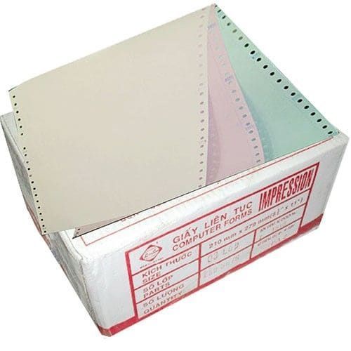 Giấy in liên tục A4/A5 3 liên khổ 210