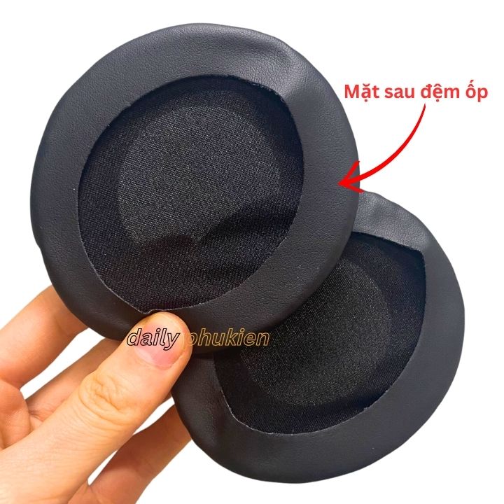 1 đôi Ốp đệm da tai nghe tròn 9cm