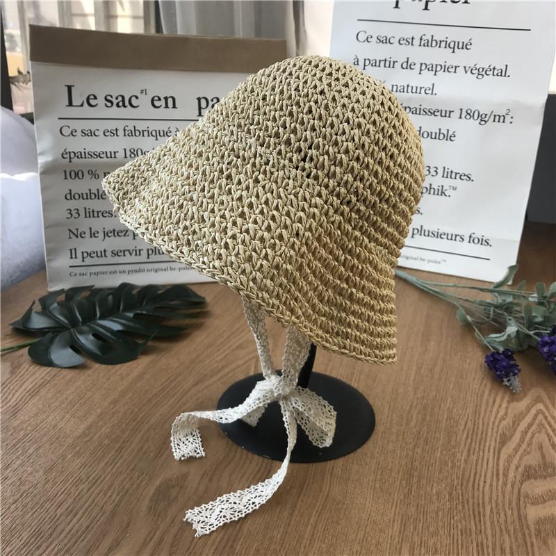 Mũ Ajuma Cho Bé Mũ Cói Cột Nơ Hàn Quốc - MK8 - cms2196