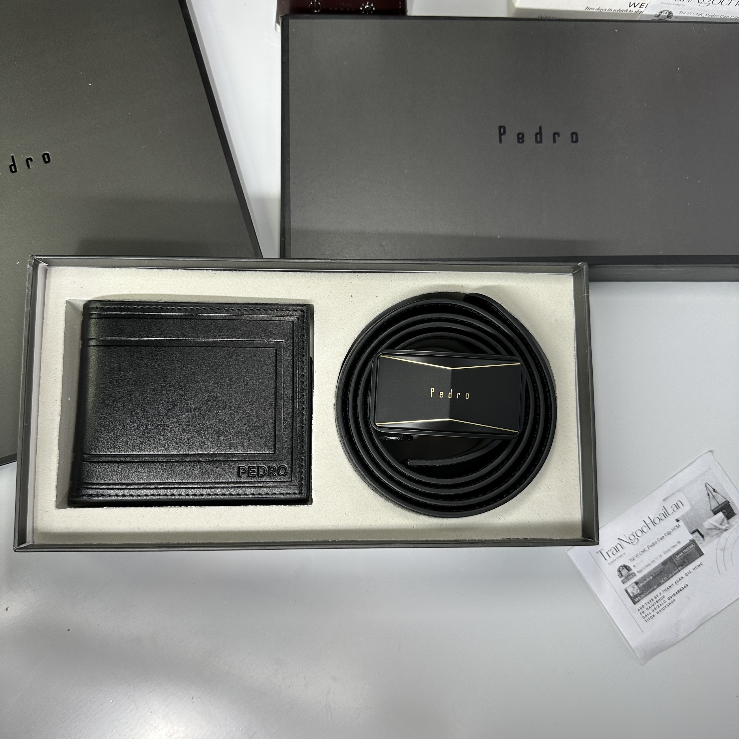 Set ví và thắt lưng nam PEDRO. auth