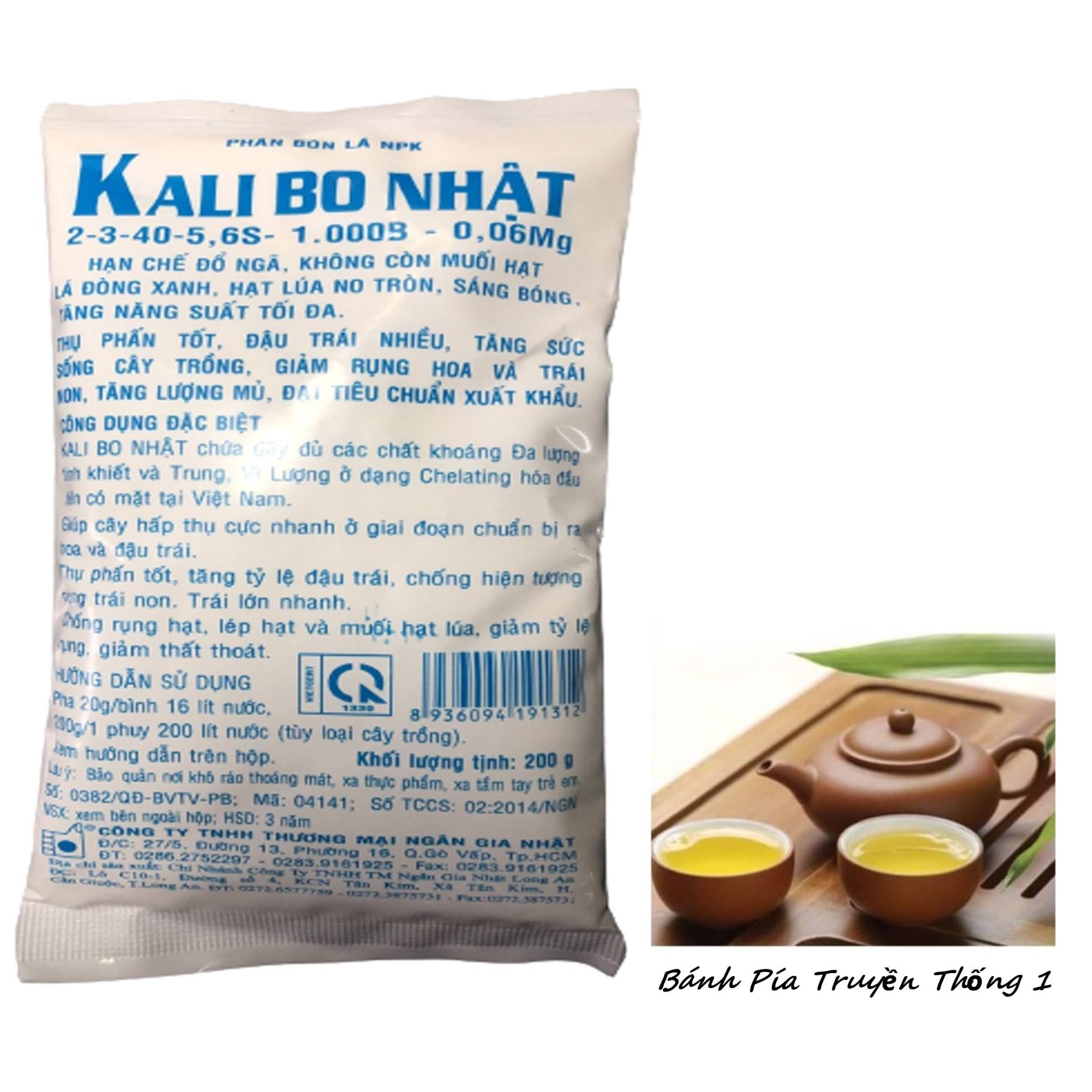 Phân bón lá npk kali bo nhật - #257a# 200g