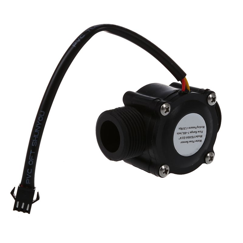1-60l/min dc 5-24v hall effect water flow sensor counter meter fs300a