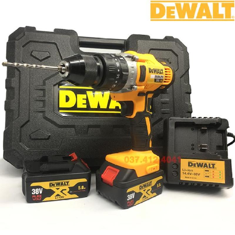 [ HÀNG MỚI VỀ] Máy khoan pin Dewalt 38V cực khỏe - Máy khoan 3 chức năng - Pin 10 cell - Máy khoan tường, khoan gỗ, bắt vít.