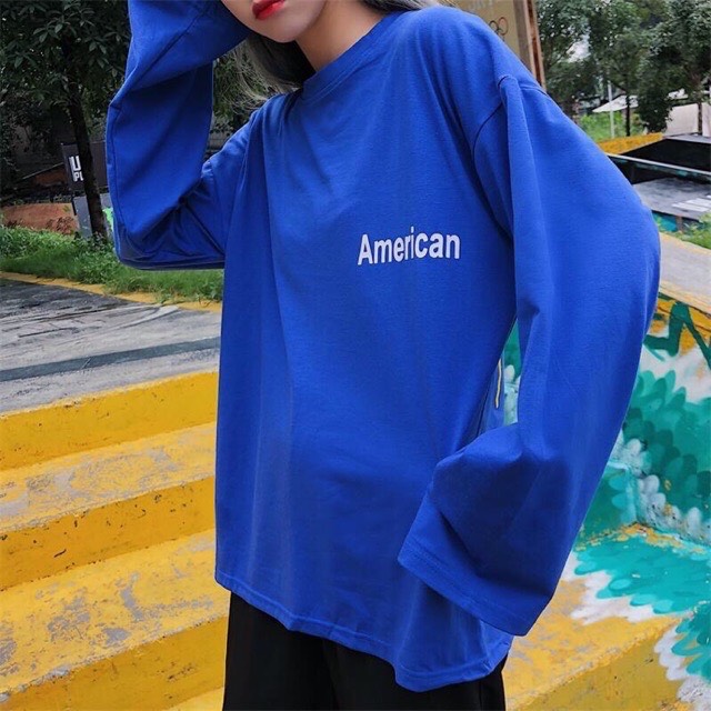 ÁO THUN TAY DÀI OVERSIZE AMERICAN FORM RỘNG CÁ TÍNH