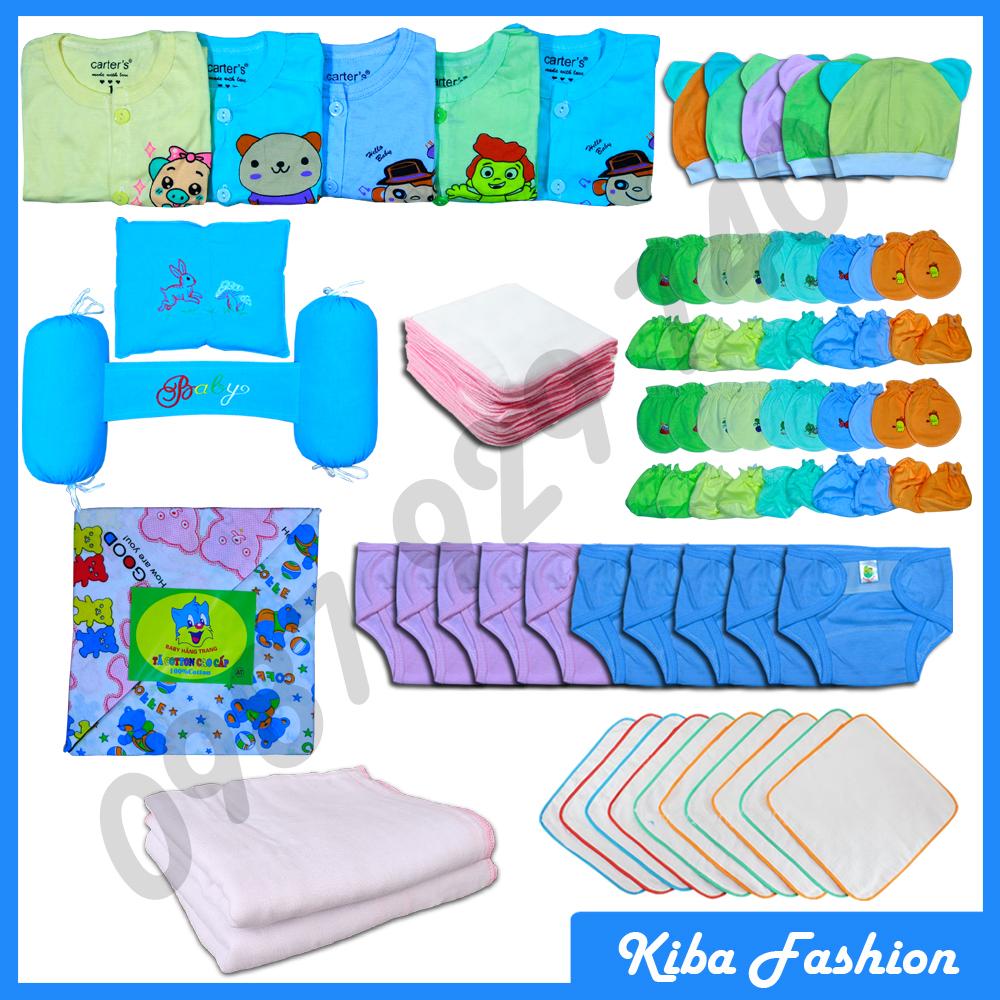 Combo 74 món đồ dùng cho bé sơ sinh từ 2-8kg 74acmkf - kiba fashion