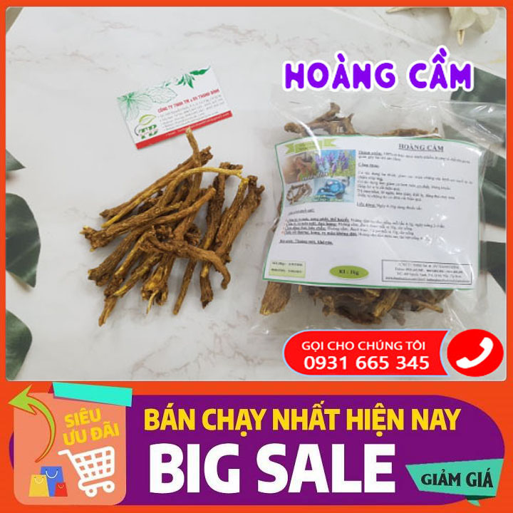 Cây Hoàng Cầm Khô 100g Hàng Cao Cấp - Đông Y Thanh Bình
