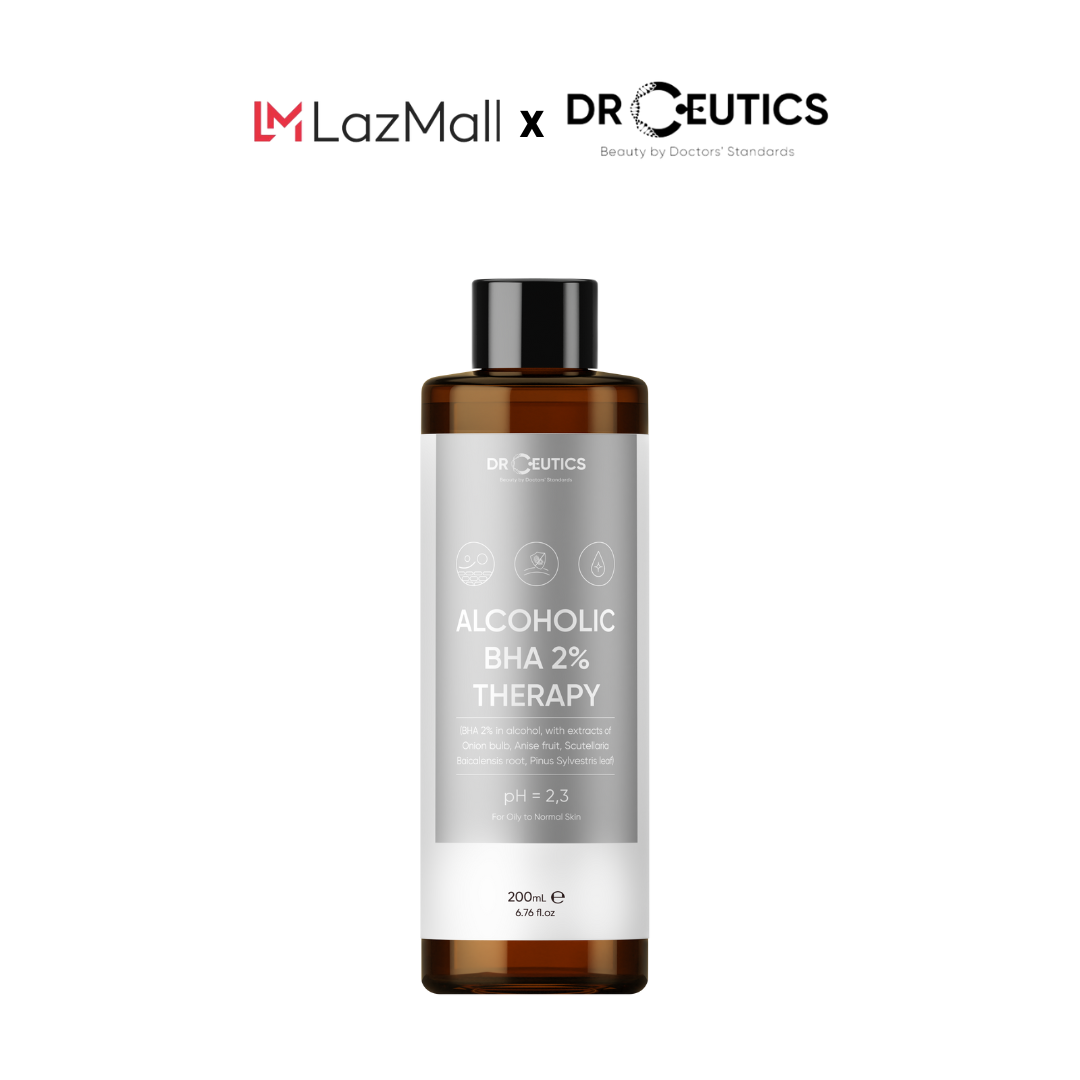 DRCEUTICS Dung Dịch Làm Sạch Và Cân Bằng Da BHA 2% ACOLHOLIC (Nền Cồn) - 200ml