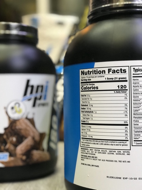 Whey Protein BPI SPORTS ISO HD Hộp 5lbs (70servings)