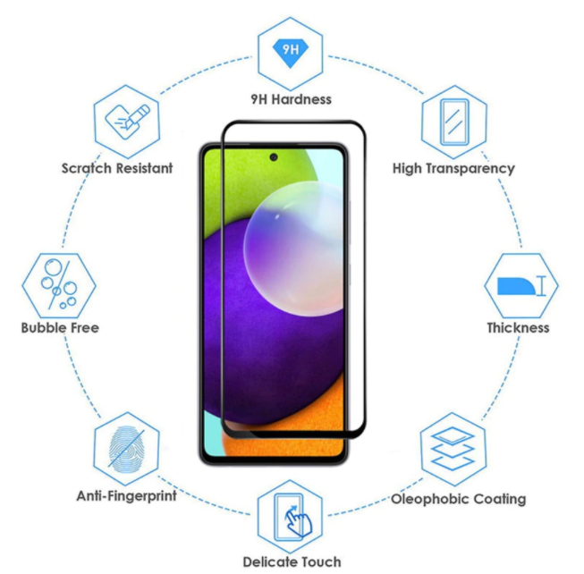 MIẾNG DÁN CƯỜNG LỰC FULL MÀN HÌNH SAMSUNG GALAXY A52 , A52S