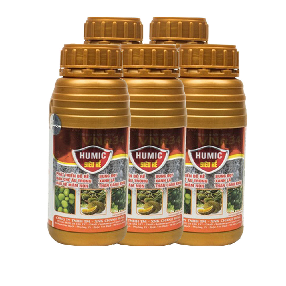 [HCM]Phân Bón Lá Humic Siêu Rễ  ra rễ cực mạnh (Chai 500ml đậm đặc)
