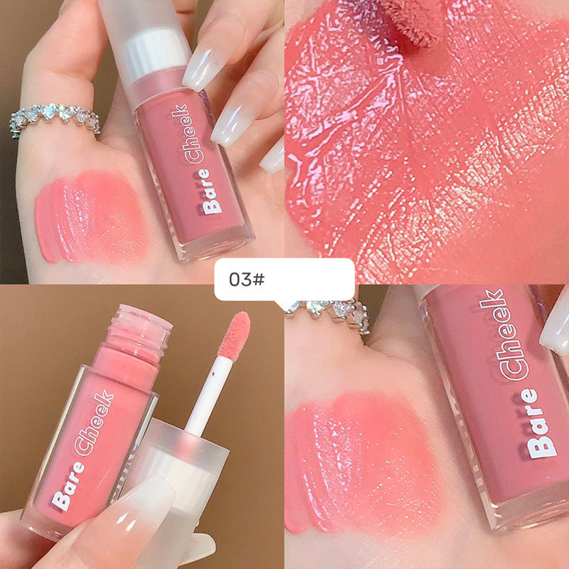 Phấn má hồng kem dạng lỏng Uslike Bare Cheek màu tự nhiên, Kem má hồng dạng thỏi Uslike tông màu tự nhiên lâu trôi