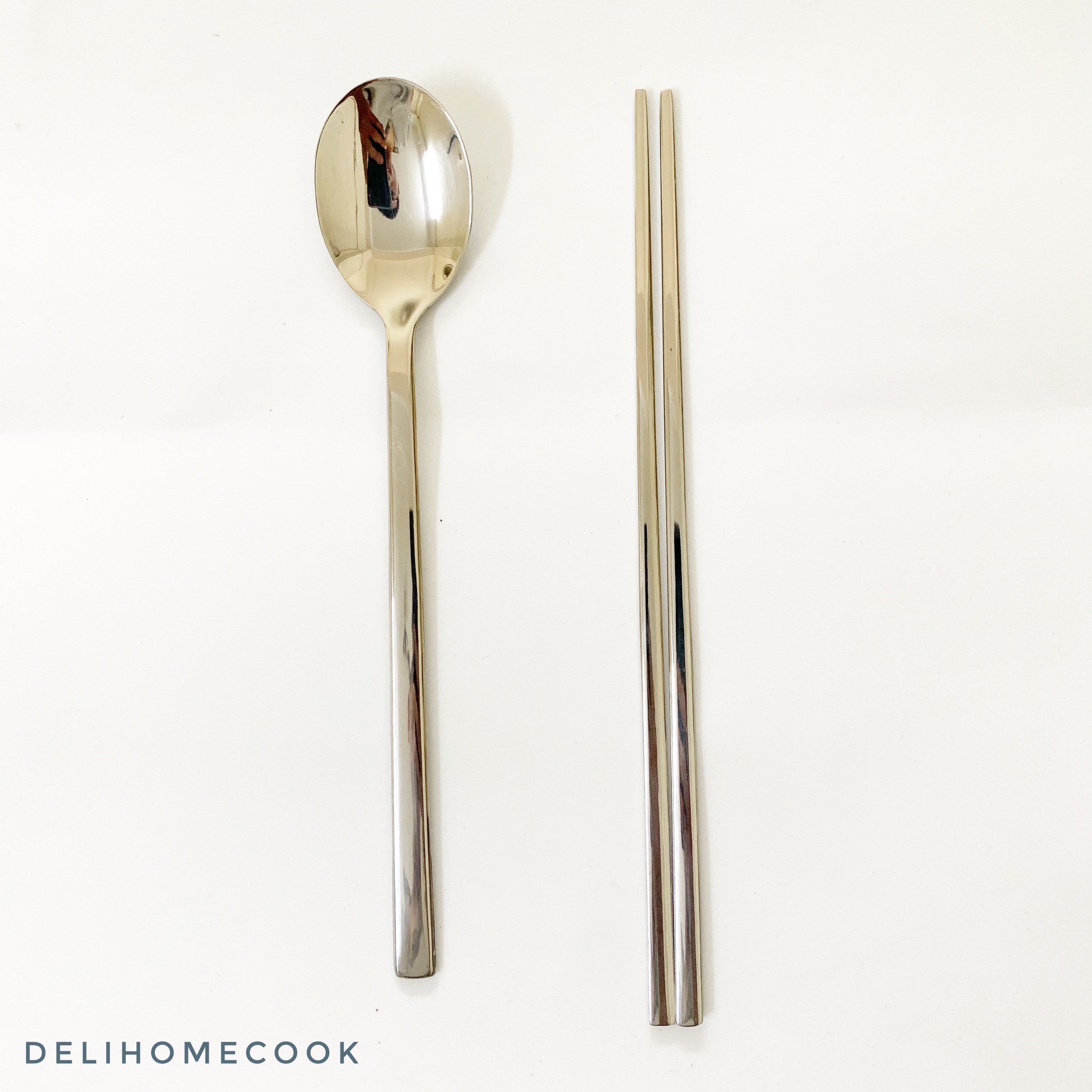 [KHAI TRƯƠNG][BỘ] Bộ Đũa + Thìa Ăn Inox Cao Cấp Phong Cách Hàn Quốc