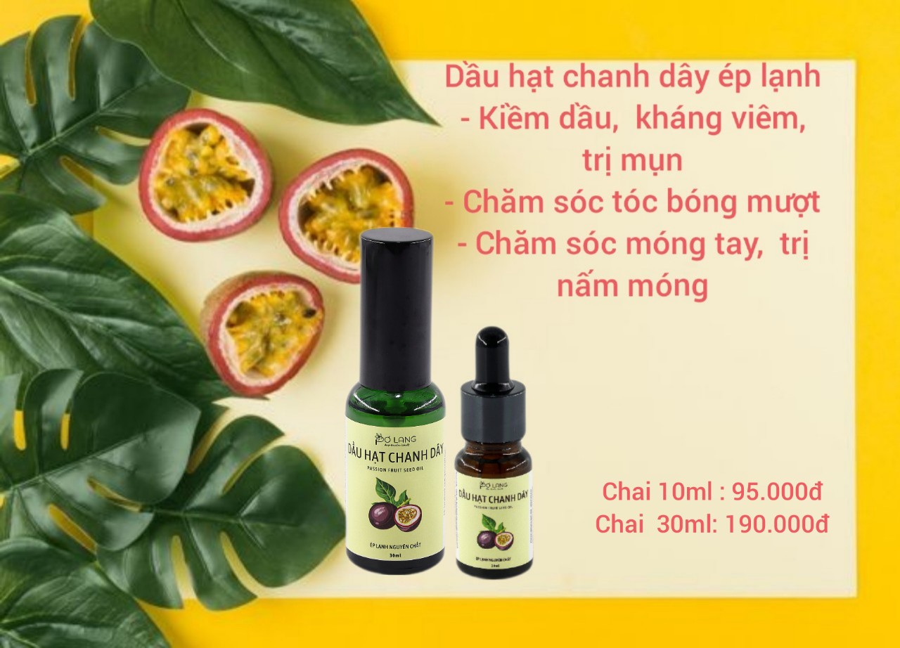 [HCM]Dầu hạt chanh dây Pơ Lang (ép lạnh nguyên chất)